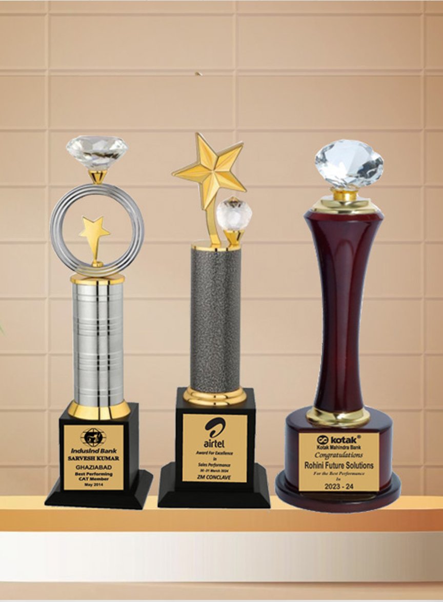 Diamond Trophy Manufacturer in Delhi NCR