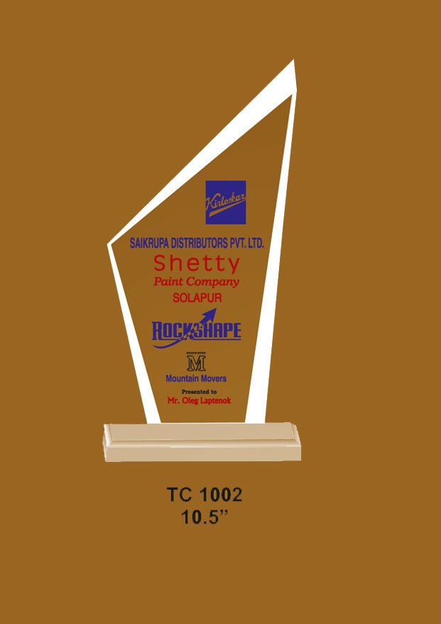 Acrylic Trophy manuafcture in Delhi NCR India