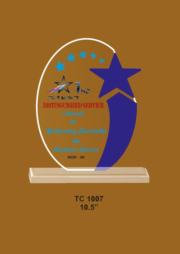 Acrylic Trophy supplier for Customer Services in Delhi, Noida & Gurugram