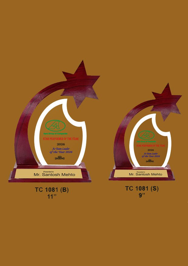 Acrylic Trophy supplier for cultural Events