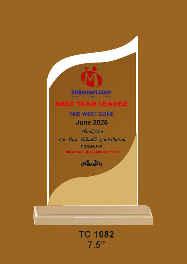 Acrylic Trophy supplier for Expo